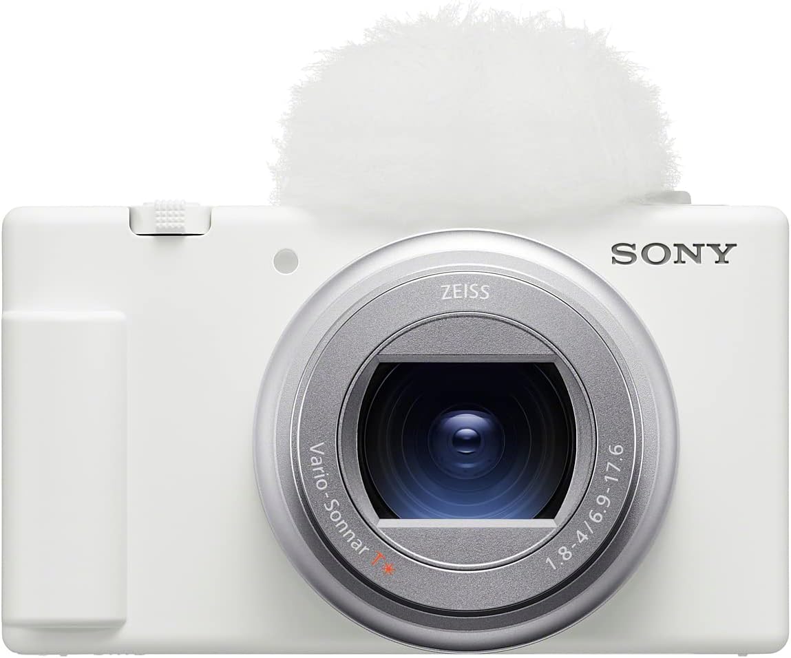 SONY(ソニー) コンパクトデジタルカメラ VLOGCAM Vlog用カメラ ZV-1II ボディ ウィンドスクリーン付属 18-50mm F1.8-4.0 ズームレンズ ホワイト ZV-1M2 W