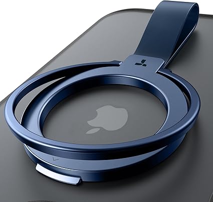【2025革新・耐久性進化】 TORRAS スマホリング Magsafe対応 マグセーフ リング 薄型 iPhone 17 対応 両面マグネット式 肌触りのシリコンバンド 落下防止 磁気増強 角度調整可能 高耐久 多機能リング Magnetic バンカーリング スマホグリップ メタルリング付き 携帯リング スマホスタンド iPhone用 全機種対応 OmniRing (ダークブルー)