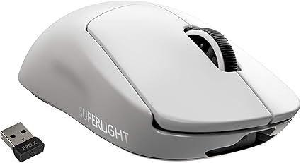 Logicool G PRO X SUPERLIGHT ワイヤレス ゲーミングマウス G-PPD-003WL-WH 軽量 63g未満 LIGHTSPEED HERO 25Kセンサー POWERPLAY 無線 充電 対応 ゲーミング マウス ホワイト PC windows 国内正規品