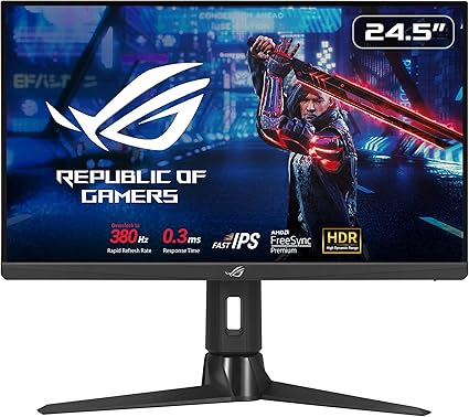 ASUS ゲーミングモニター ROG Strix XG259QN 24.5インチ / フルHD / 380Hz / Fast IPS / 1ms (最小0.3ms) / HDR/FreeSync Premiumテクノロジー/ELMB SYNC/国内正規品