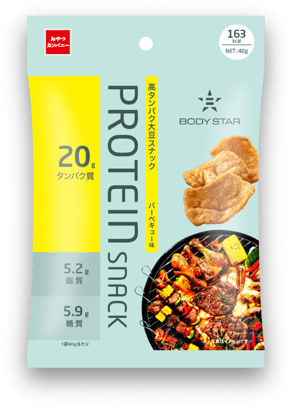 BODY STAR プロテインスナック バーベキュー味 40g×12袋