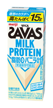 ザバス MILK PROTEIN 脂肪0 バニラ風味 200ml×24本